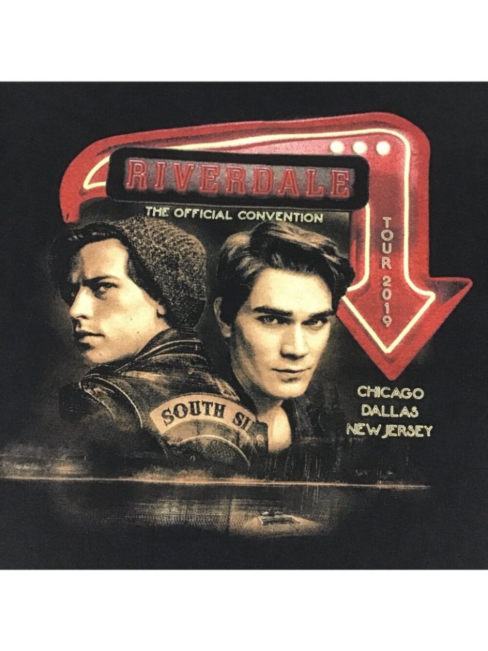 Riverdale The Official Convention 2019 Women's Black T Shirt South Side Size S - Picture 5 of 6